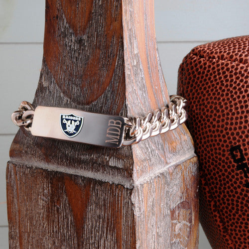 Personalized NFL Fan Favorite Bracelet - Oakland Raiders